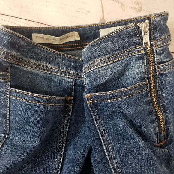 Pilcro Anthropologie Womens Size 26 Utility High Rise Crop Bootcut Denim Jeans - Picture 5 of 11